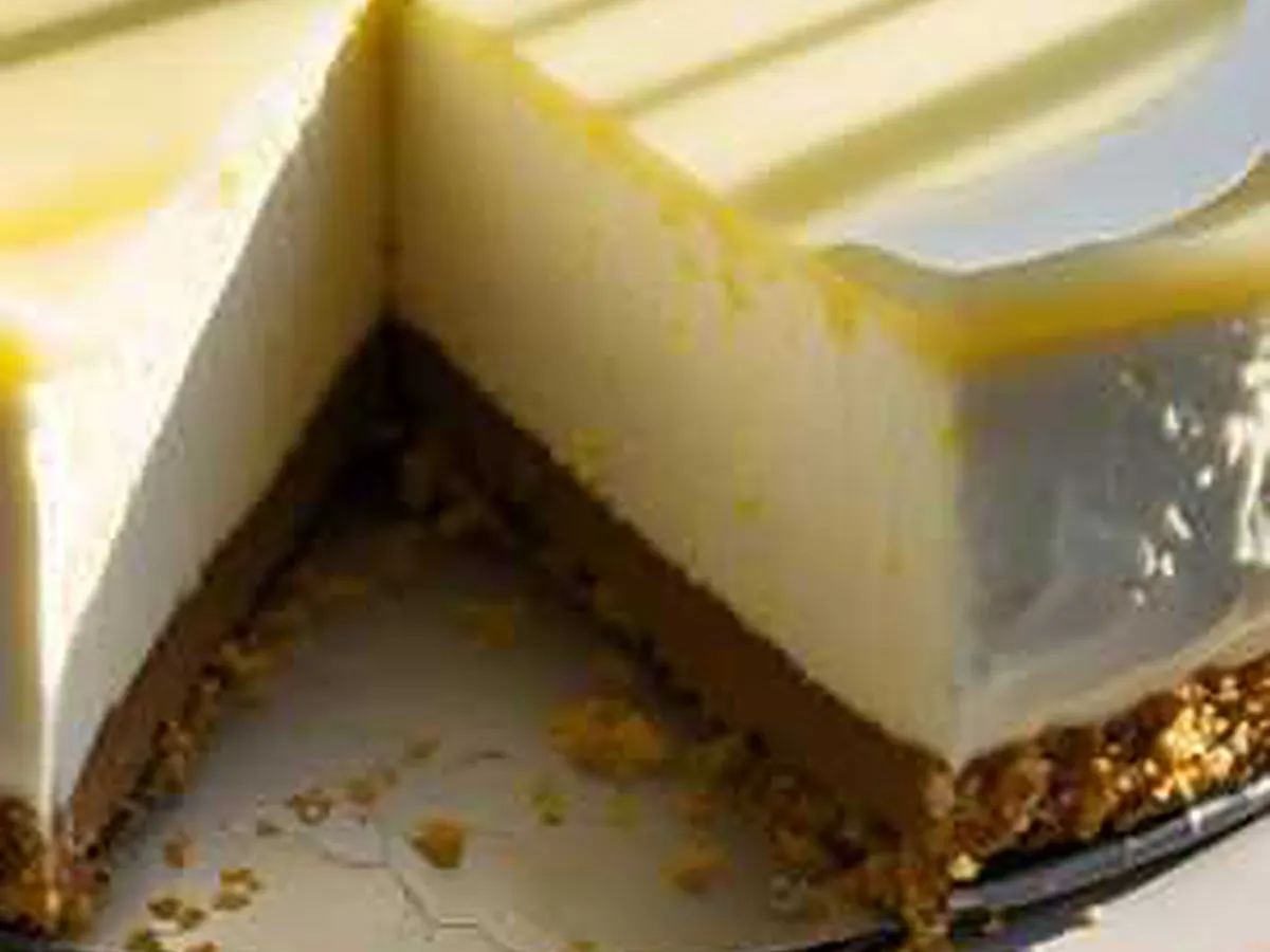 Cheesecake al limone senza cottura e senza zucchero