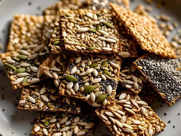 Crackers croccanti ai semi, senza glutine