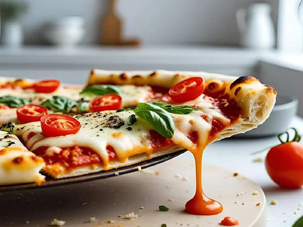 Pizza keto in teglia senza farina