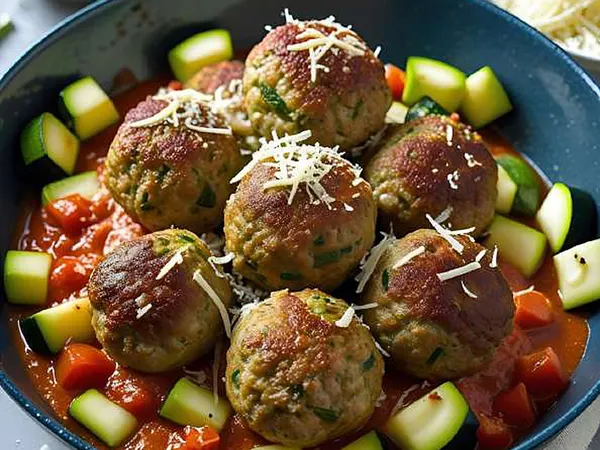 Polpette di zucchine e parmigiano al forno